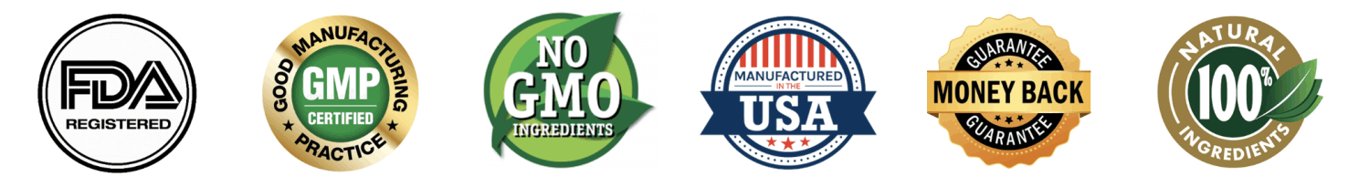 KlaroNail FDA registered GMP certified non-GMO trust badges